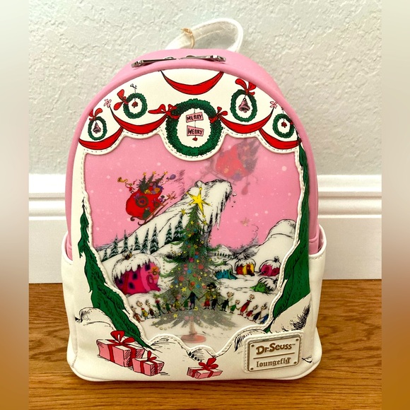 Dr. Seuss grinch Christmas loungefly backpack